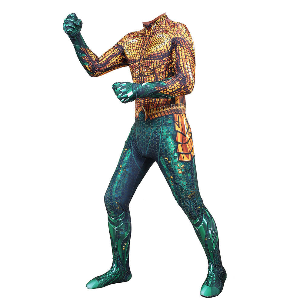 DC Aquaman Costume - Muscle Bodysuit Aquaman Cosplay