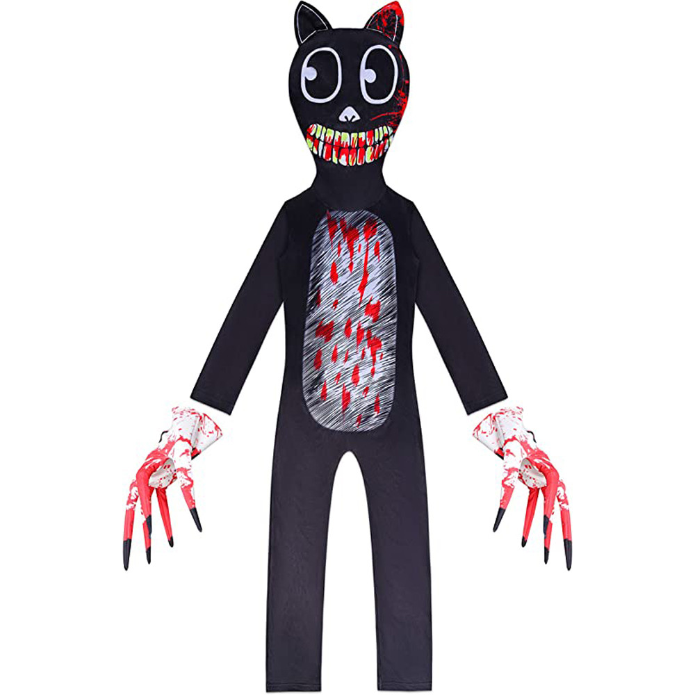 Cartoon Cat From Siren Head Lycra Cosplay Costume