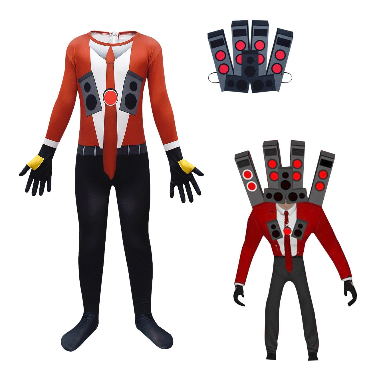 Kids Skibidi Toilet Titan Speakerman Costume - Titan Speakerman Cosplay