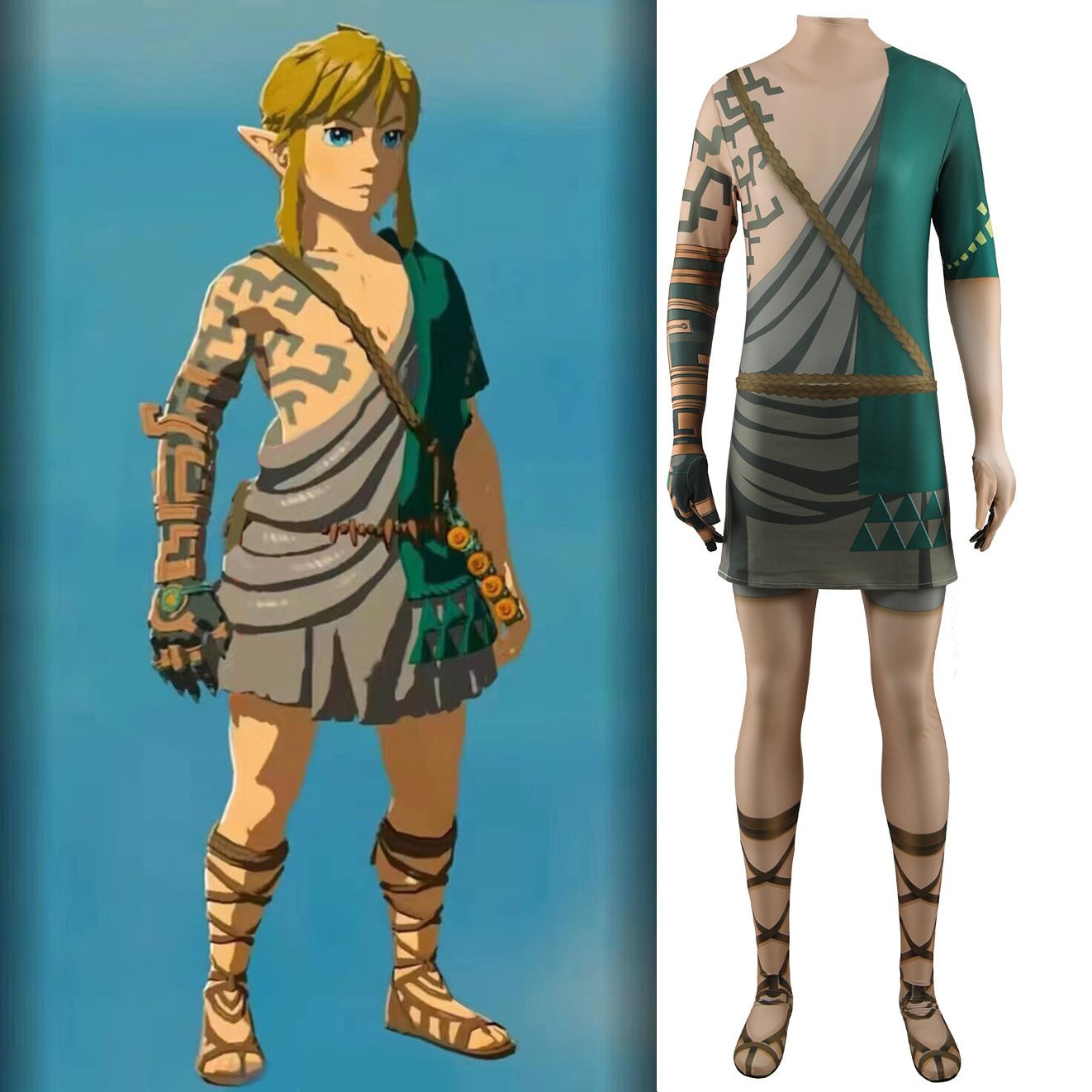 The Legend of Zelda: Tears of the Kindom Zelda Archaic Armor Costume - Bodysuit Zelda Archaic Armor Cosplay