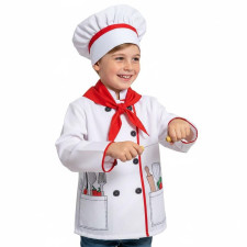 Boys Chef Costume - Shirt Hat Set Chef Cosplay