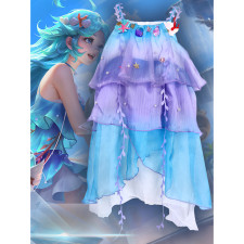Honor of Kings Doria Costume - Blue Dress Doria Cosplay