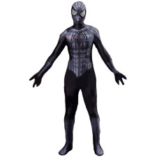 Spider-Man Spider-Armor MK I Suit Costume - Black Grey Bodysuit Mask Spider Man Cosplay