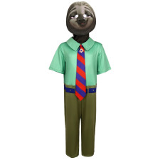 Zootopia Flash Slothmore Costume - Bodysuit Mask Zootopia Sloth Cosplay