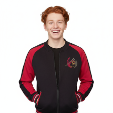 Mori Calliope Hololive Costume - Black Varsity Jacket Mori Calliope Cosplay