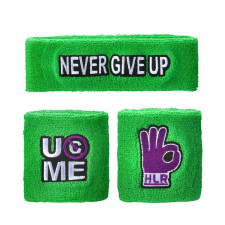  John Cena Headband - Purple Green Headband Wristband John Cena Cosplay Costume Prop