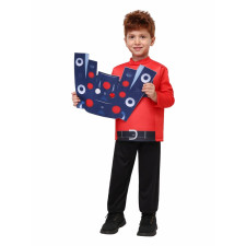 Kids Skibidi Toilet Titan Speakerman Costume - Shirt Mask Set Titan Speakerman Cosplay