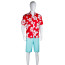 Agent Elvis Presley Costume - Hawaiian Red Aloha Agent Elvis Presley Cosplay