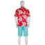 Agent Elvis Presley Costume - Hawaiian Red Aloha Agent Elvis Presley Cosplay