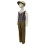Grandfather Old Man Grandpa Costume - Striped Vest Set Grandfather Cosplay