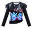 Girls K-Pop Demon Hunters Mira Costume - Black Yellow Jacket Shirt Pants Set Mira Cosplay