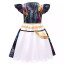 Girls K-Pop Demon Hunters Rumi Costume - Black White Gold Dress Stage Outfit Rumi Cosplay