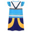 Girls K-Pop Demon Hunters Zoey Costume - Blue Yellow Dress Zoey Cosplay