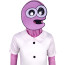 Smiling Friends Pim Pimling Costume - Pink Bodysuit Mask Set Pim Pimling Cosplay