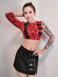 Blackpink Rose Costume - Red Black Skirt Top Kill This Love Performance Rose Cosplay