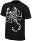 WWE Sting Costume - Black Shirt White Scorpion Black Tee Sting Cosplay