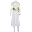 Final Fantasy Aerith Gainsborough Costume - White Gold Dress Aerith Gainsborough Cosplay