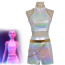 KPop Demon Hunters Rumi Stage Costume - White Shirt Shorts Set Kpop Rumi Cosplay