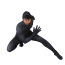 Man Muscle Suit Costume - Black Matte Bodysuit Men's Muscle Suit Cosplay