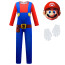Boys Super Mario Bros Mario Costume - Bodysuit Mask Gloves Set Mario Cosplay