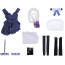 Toradora Taiga Aisaka Costume - Black Dress Accessories Set Taiga Aisaka Cosplay