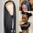 Cardi B Wig - Long Black Straight Middle Parted Wig Cardi B Cosplay Costume
