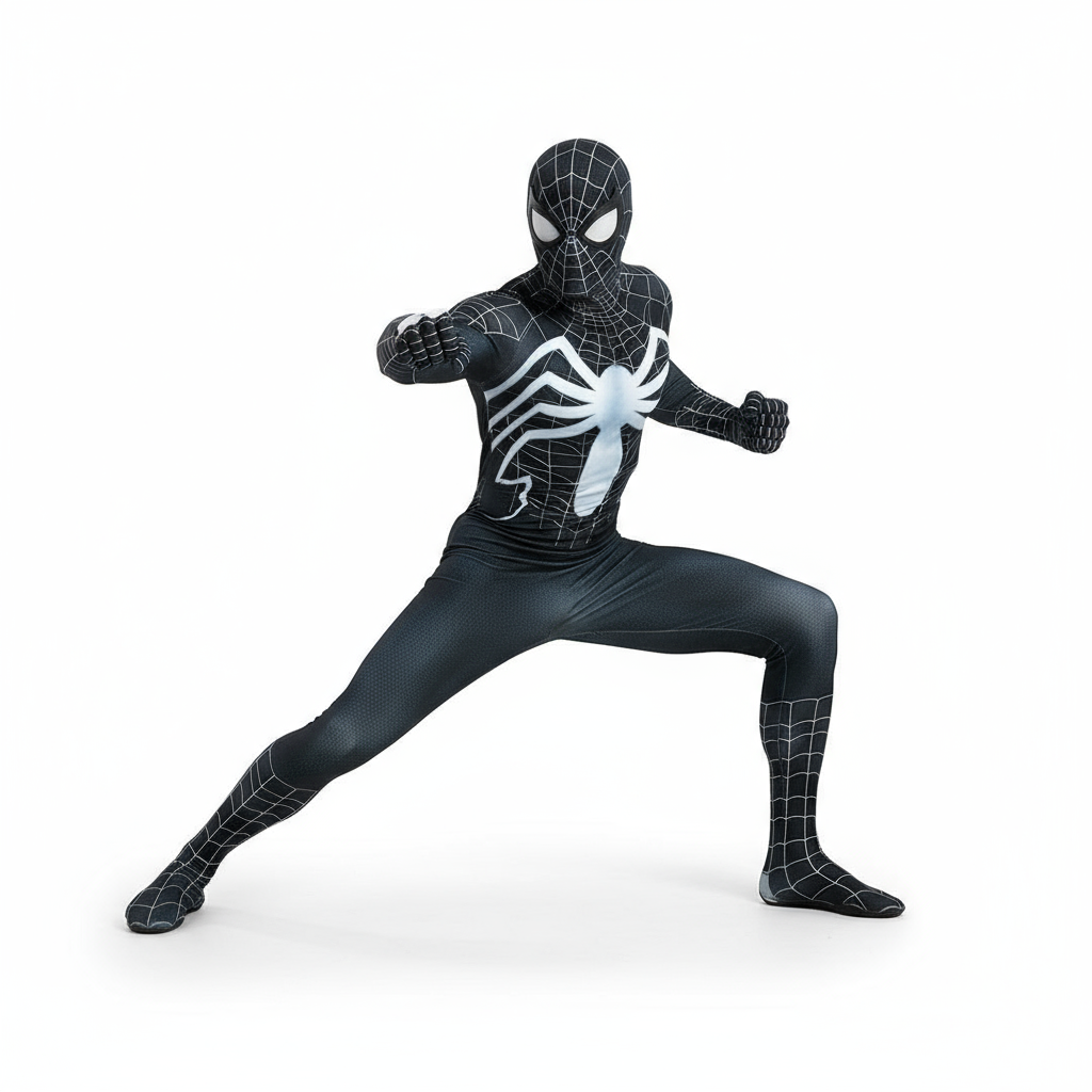 Venom Dylan Brock Symbiote Costume - Black Bodysuit Venom Cosplay