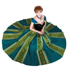 Frozen Anna Green Dress Complete Cosplay Costume For Adults Halloween Costume