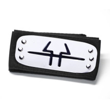 Akatsuki Takigakure Hidden Waterfall Village Headband From Naruto Cosplay Costume Prop