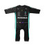 Formula 1 Mercedes Benz Black F1 Racing Suit Racer Driver Jumpsuit Baby Onesie