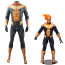 DC Comics Wave Rider Costume - Black Gold Bodysuit Wave Rider Cosplay