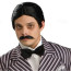 Addams Family Gomez Addams Wig and Moustache - Gomez Addams Cosplay Costume Wig Prop
