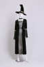 Halloween Masquerade Ball Spider Web Long Dress With Hat Costume