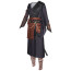 Black Myth: Wukong Ebongold Silk Robe Costume - Robe Pants Set Wukong Ebongold Silk Robe Cosplay