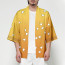 Demon Slayer Zenitsu Agatsuma Haori Costume - Orange Kimono Zenitsu Agatsuma Cosplay