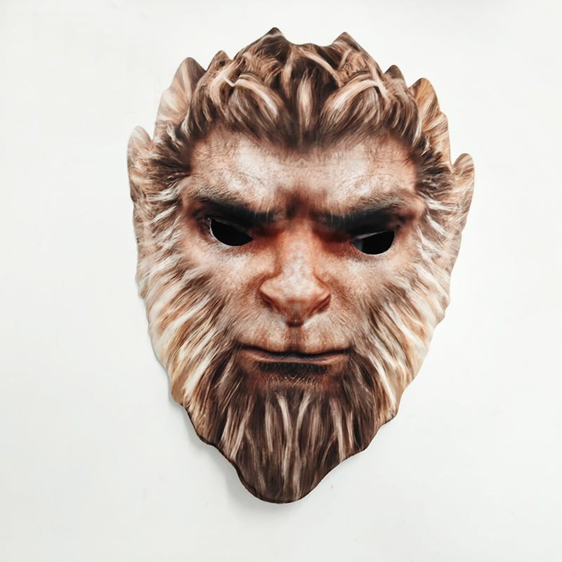 Black Myth: Wukong Wukong Monkey King Mask - Blonde Wukong Cosplay Costume Mask Prop