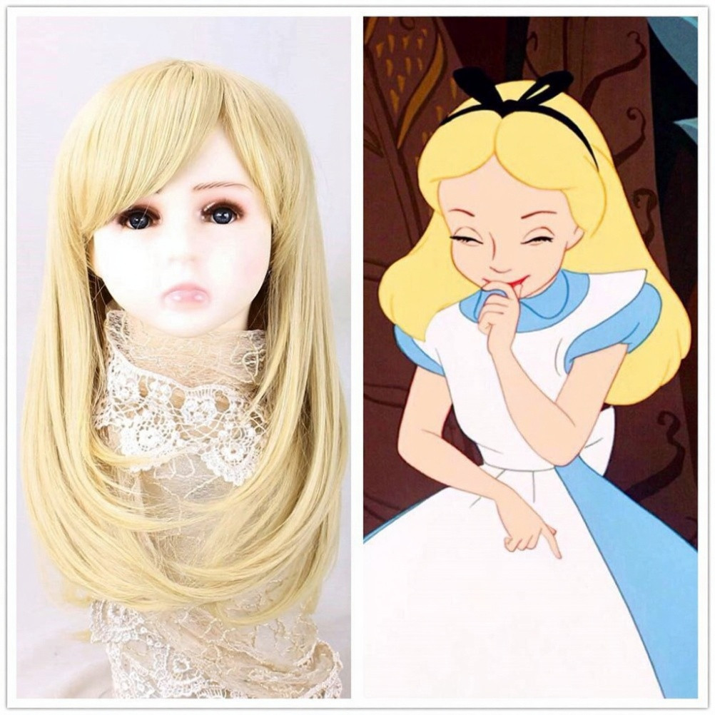 Kids Alice in Wonderland Alice Wig - Alice in Wonderland Costume Wig Prop