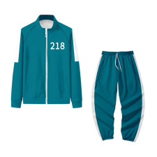 Squid Game Player Contestant Green Jumpsuit Costume