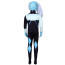 Cookie Run Shadow Milk Cookie Costume - Bodysuit Mask Shadow Milk Cookie Cosplay