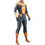 DC Comics Wave Rider Costume - Black Gold Bodysuit Wave Rider Cosplay