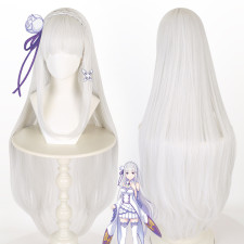 Princess Connect Re:Dive Emilia Wig - Emilia Costume Wig Prop