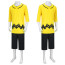 Peanuts Charlie Brown Costume - Yellow T-Shirt Pants Shoe Cover Set Charlie Brown Cosplay