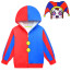 Kids The Amazing Digital Circus Pomni Costume - Hoodie Mask Set Pomni Cosplay