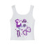 Olivia Rodrigo Guts World Tour Costume - White Crop Top Olivia Rodrigo Guts World Tour Cosplay