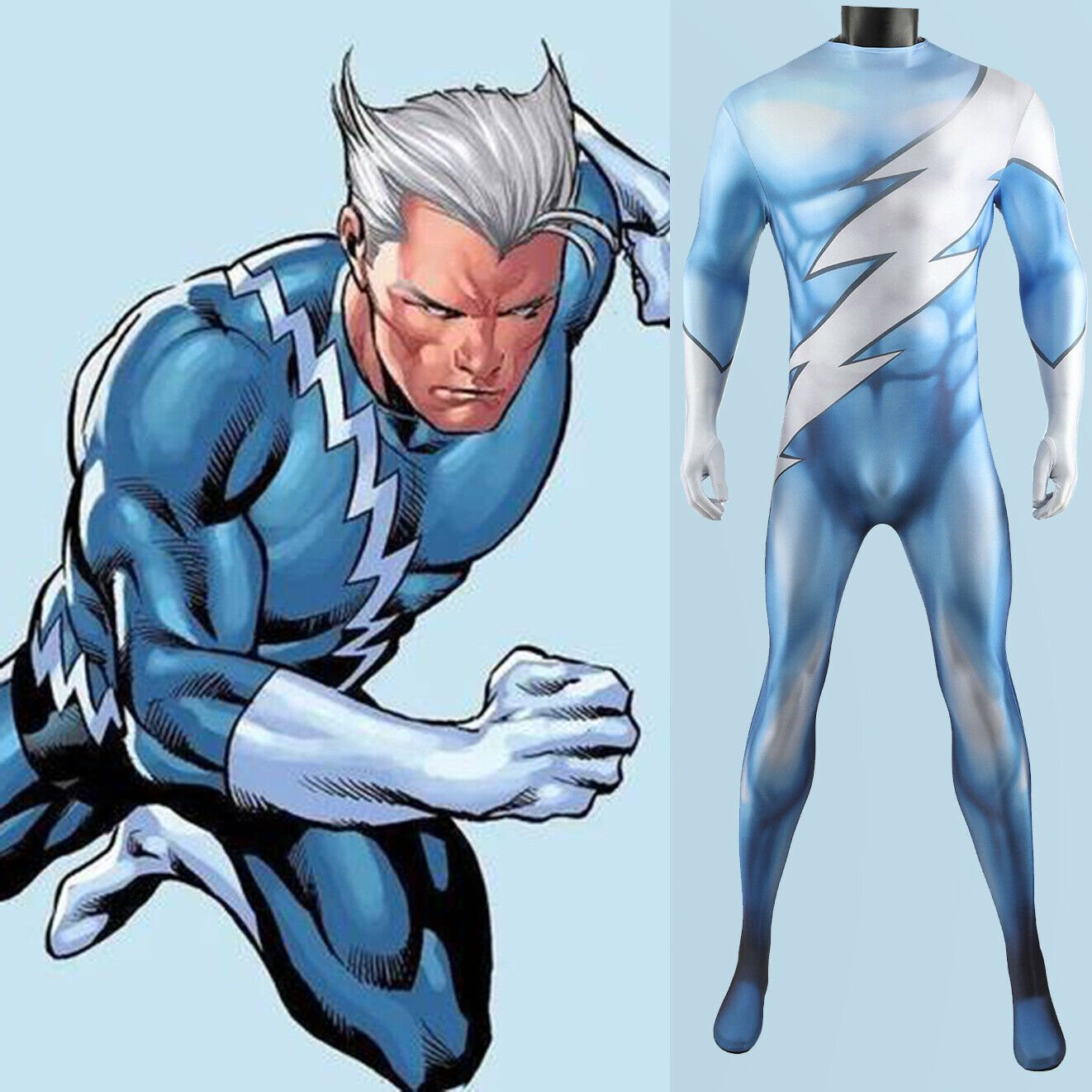 Avengers Quicksilver Costume - Quicksilver Cosplay