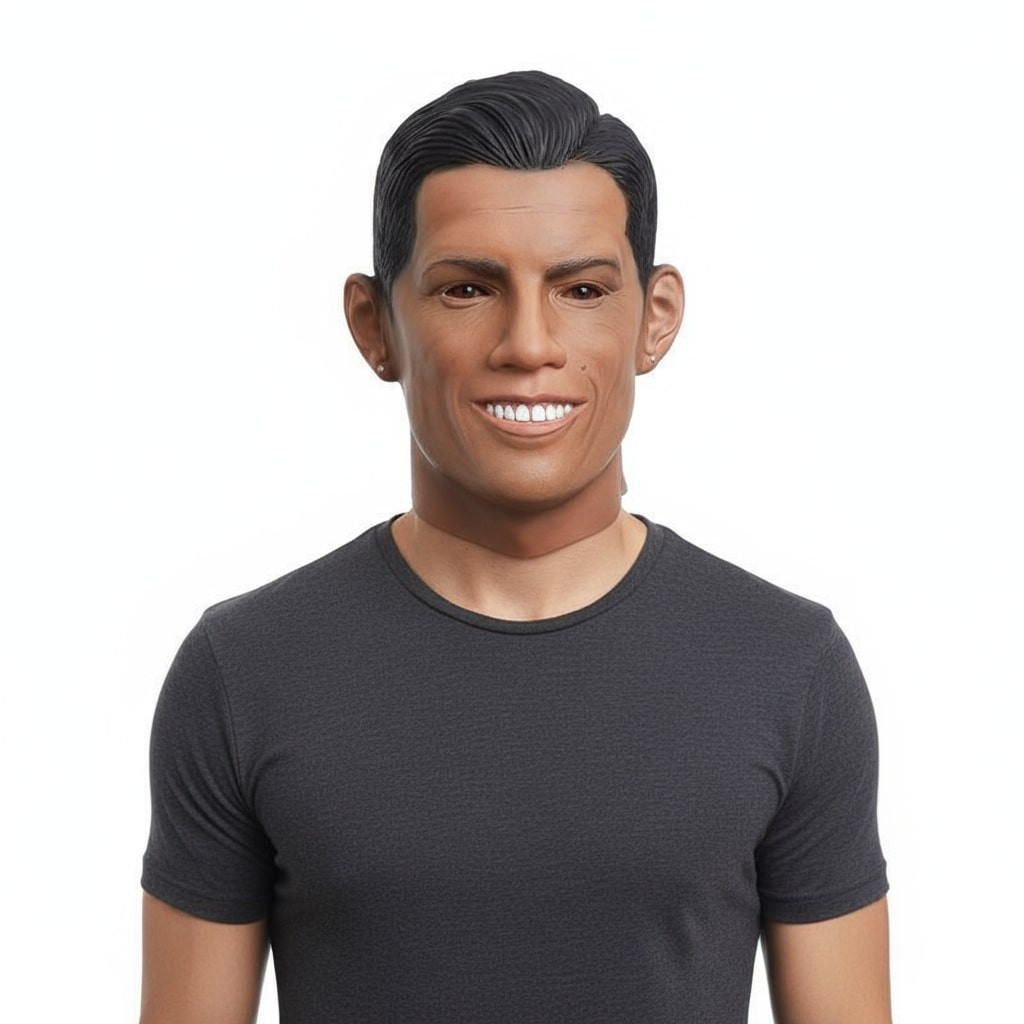 Cristiano Ronaldo Mask Prop - Cristianlo Ronaldo Costume Cosplay Mask