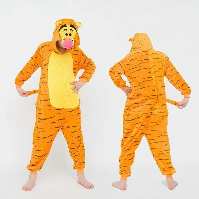 Kids Tigger Costume - Onesie Jumpsuit Tigger Cosplay