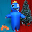 Kids Roblox Rainbow Friends Green Inflatable Costume - Rainbow Friends Green Cosplay