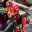 Spider-Man: No Way Home Spider-Man Integrated Suit Costume - Gold Red Bodysuit Spider-Man Integrated Suit Cosplay