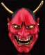 Japanese Hannya Omen Mask Red